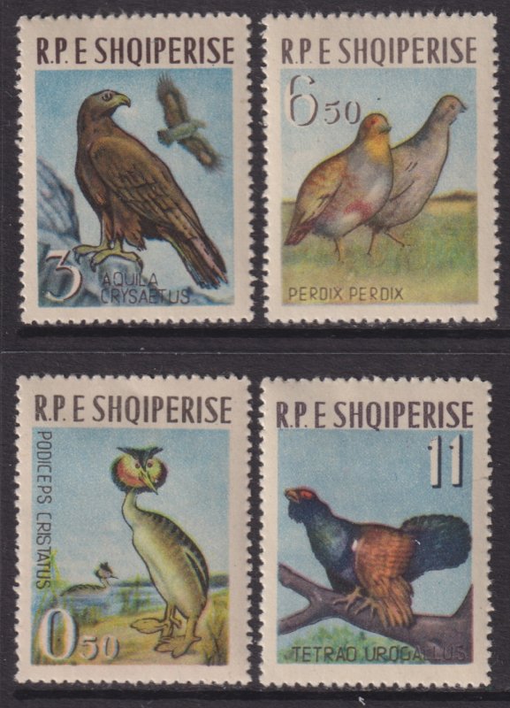 1963 Albania Birds complete set MLH Sc# 672 / 675 CV $19.50