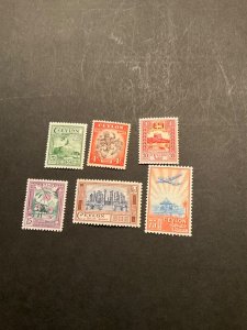 Stamps Ceylon Scott #340-5 never hinged