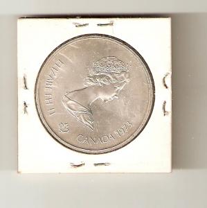 Canada, 5 Dollars, 1973, Olympics, Unc, Silver