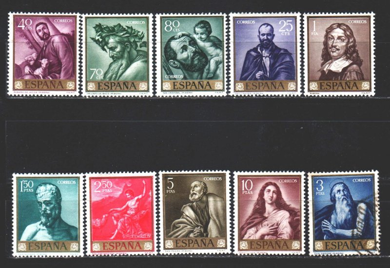 Spain. 1963. 1384-93. Paintings. USED.