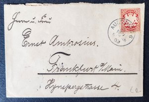 Germany. Old postal envelope with handwritten address to Ernst Ambrosius in...