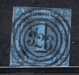 Thurn and Taxis #4 Used,  VF.   CV $140.00   ...   6340004