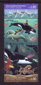 United Nations Geneva-Sc#215a- id8-unused NH set-Marine Life-Whales-1992-