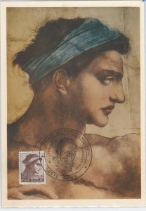 56871 - ITALY - POSTAL HISTORY - MAXIMUM CARD - 1961 MICHELANGELO 150 L. - ART-