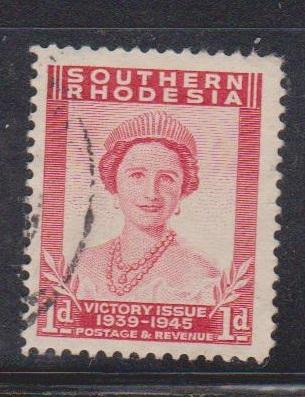 SOUTHERN RHODESIA Scott # 67 Used - Victory Issue