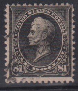 US Bureau and Regular Issues #261a Used F Cat Value: $800