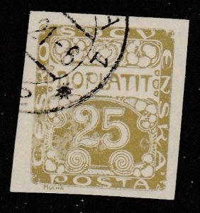 Czechoslovakia   J5    (O)   1922   Postage due