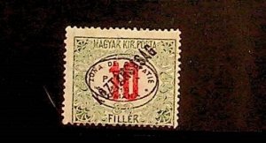 HUNGARY - ROMANIAN OCCUPATION Sc 2NJ13 LH ISSUE OF 1919 - OVERPRINT ON 10f