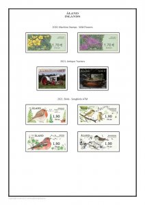 ÅLAND ALAND  ISLANDS 1984-2021 PDF (DIGITAL)  STAMP ALBUM PAGES