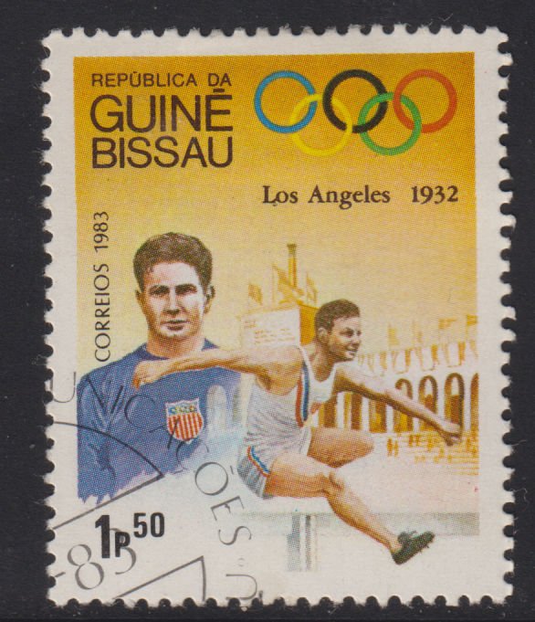 Guinea-Bissau 490 Olympic Long Jump 1983