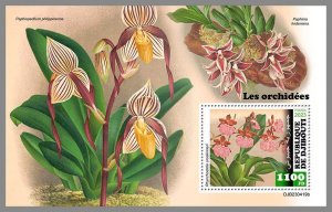 DJIBOUTI 2023 MNH IMPERF. Orchids S/S #419b