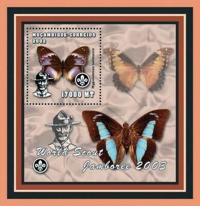 Mozambique - Butterflies -  Stamp S/S  - 13A-141