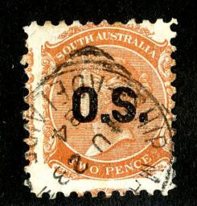 SOUTH AUSTRALIA O46 USED SCV $2.00 BIN $.75