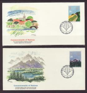 Great Britain 1015-1018 Commonwealth Fleetwood S/4 U/A FDC