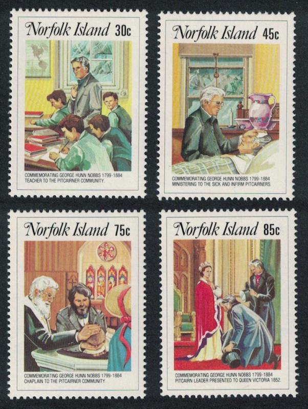 Norfolk Death Centenary of Revd Nobbs 4v SG#352-355 SC#352-355