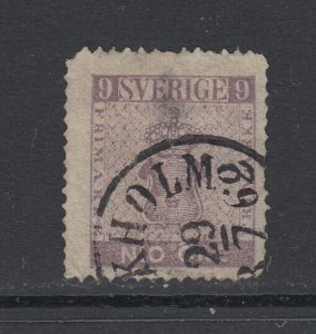 Sweden, Scott 7, used (thin and crease)