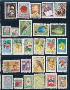 D393330 Vietnam Nice selection of VFU Used stamps