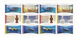 MALDIVES - 2012 -Maldive-Chinese Dip. Relations-Perf 12v Sheet-Mint Never Hinged