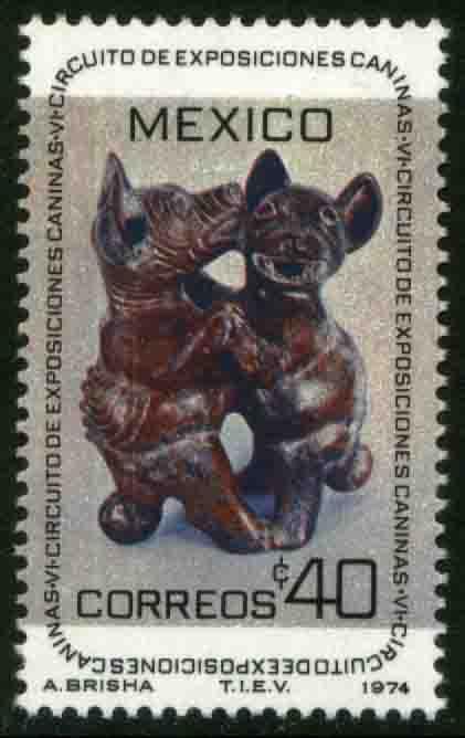 MEXICO 1062, 7th Circuit of Dog Exhibitions. MINT, NH. F-VF.