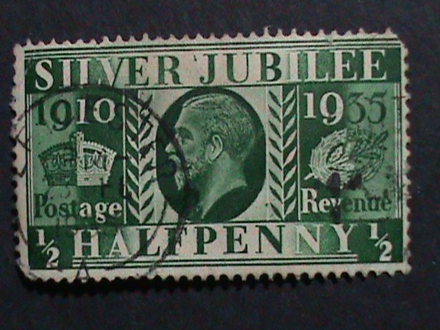 ​GREAT BRITAIN 1935- SILVER JUBILEE 15TH ANNIVERSARY KING GEORGE V STAMPS USED