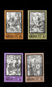 Ghana 1978 - Easter, A. Durer, Art - Set of 4 Stamps - Scott #670-3 - MNH