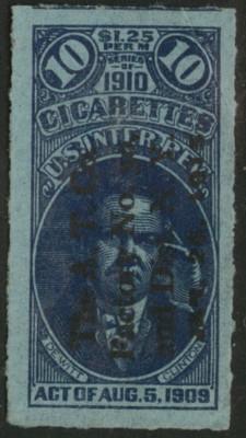 USA Scott TA 8? Series of 1910 Cigarette Tax Paid 10