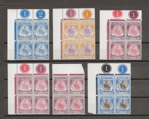 MALAYA/NEGRI SEMBILAN 1949/55 SG 42/62 MNH Cat £520