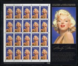 UNITED STATES SHEET OF 20 SCOTT#2967 MARNILYN MONROE  MINT NH STAMPS