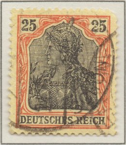 Germany Germania 25pf Lozenges watermark Deutsches Reich stamps 1905 SG87