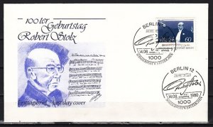 Germany, Scott cat. 9n456. Conductor R. Stolz issue. First day cover. ^