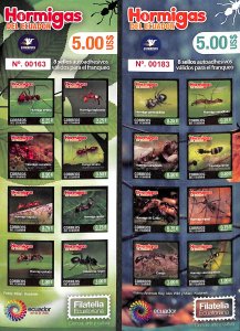 Ecuador 2017, Insects, 2 booklets, MNH
