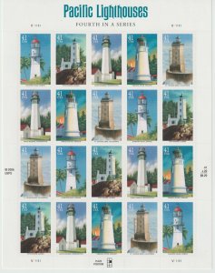 U.S.  Scott# 4150a 2007 Pacific Lighthouses MNH S/S #2