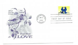 3976 ND (39c) Love: True Blue Artcraft FDC