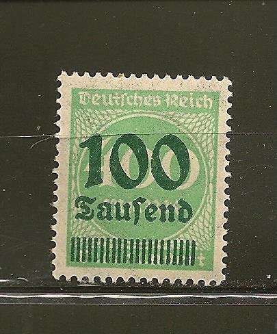 Germany 254 Surcharged MNH