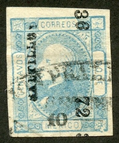 Mexico Scott 94 UHR - 1872 12c Hidalgo Profile - SCV $1.75