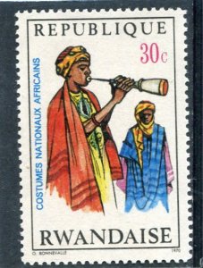 Rwanda 1970 AFRICAN COSTUME Stamp 30c Unused