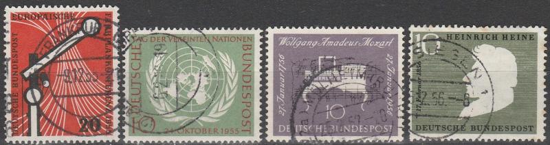 Germany #734, 736, 739-40 F-VF Used CV $9.75 (C7263)