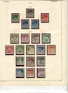 BERLIN; Early 1966-67 issues useful mint SET in album page