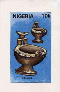 Nigeria 1990 Pottery - original hand-painted artwork for ...