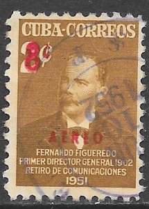 Cuba C52: 8c on 2c Fernando Figueredo, used, F