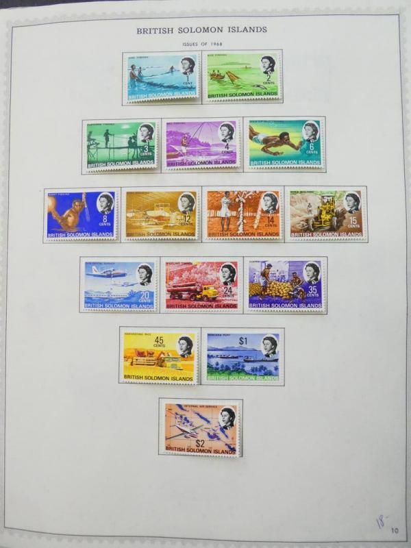 EDW1949SELL : SOLOMON ISLANDS Beautiful, ALL VF, Mint OG collection. Cat $516.00