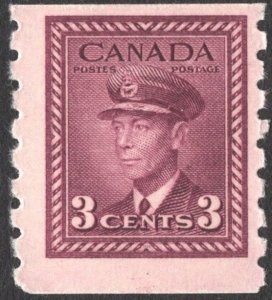Canada SC#266 3¢ King George VI: Air Force Uniform Coil Single (1943) MNH