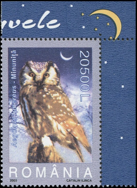 Romania 2003 Sc 4579-4584 Birds Owls CV $4.75