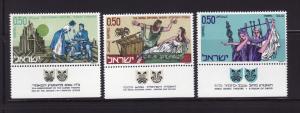 Israel 440-442 Tabs Set MNH Theater Art