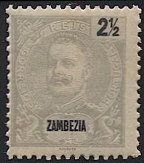 Zambezia Portuguese Colonies 1898 Sc 13  2-1/2c Mint NH