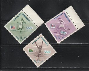 Dominican Republic C100-C102 Set MNH Sports. Olympics (D)