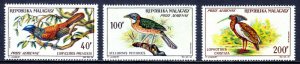 MADAGASCAR — SCOTT C72-C74 — 1963 BIRDS SET — MNH — SCV $14.25