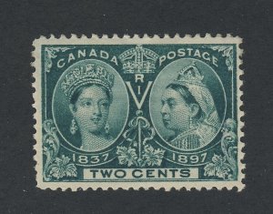 Canada Victoria Jubilee Stamp;  #52-2c F/VF MH Guide Value = $31.00