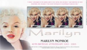 GRENADA SHEET MARILYN MONROE