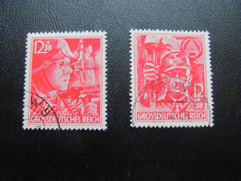 GERMANY 1945 USED SC# B292-3 SOLDIER RARE SET   (113)